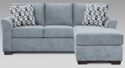 Affordable Furniture Anna Blue/Grey Sofa And Chaise