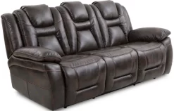 Steve Silver Co. Oportuna Coffee Dual-Power Reclining Sofa With Drop-Down Table