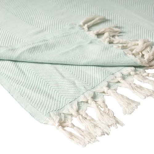 LR Home Teal Throw Blanket 5 LR Home Teal Throw Blanket - Image 5