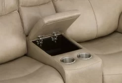 Flexsteel® Crew Pebble Power Reclining Loveseat With Console And Power Headrests And Lumbar -Furniture comprehensive store aefcef7e 9da2 4f41 b752 7e503b0ba750