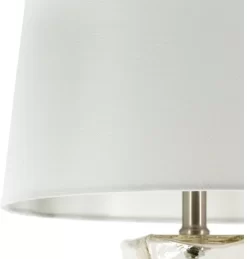 Surya Jaylee Clear/White Lamp -Furniture comprehensive store af932367 f158 4960 9426 d41d2573c34f