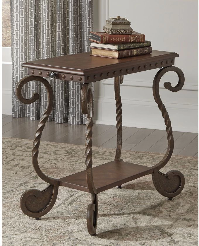 Signature Design By Ashley® Rafferty Dark Brown Chair Side End Table 2 Signature Design By Ashley® Rafferty Dark Brown Chair Side End Table - Image 2