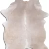 BS Trading® Natural Champagne Medium Cowhide Throw Rug