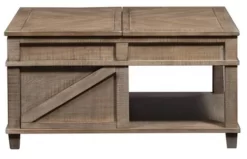 Liberty Parkland Falls Weathered Taupe Square Lift Top Cocktail Table