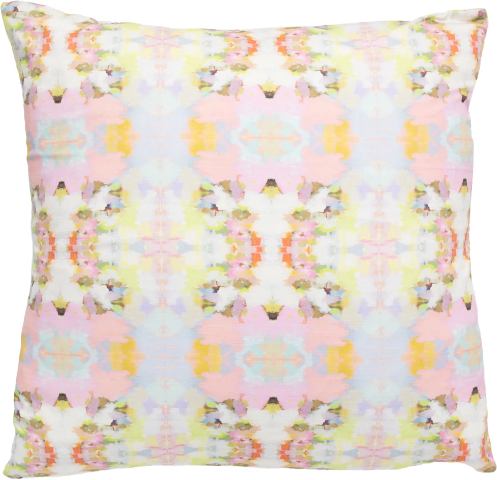 Laura Park Designs Brooks Avenue Pink 22" X 22" Throw Pillow 1 Laura Park Designs Brooks Avenue Pink 22" X 22" Throw Pillow