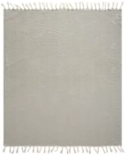 LR Home Light Gray Throw Blanket