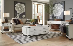 Magnussen Home® Harper Springs Silo White Shelf End Table -Furniture comprehensive store b188ee16 8c6c 42bc 967b c426499de4ef