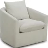 Liberty Saxton Ivory Swivel Accent Chair