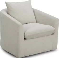 Liberty Saxton Ivory Swivel Accent Chair
