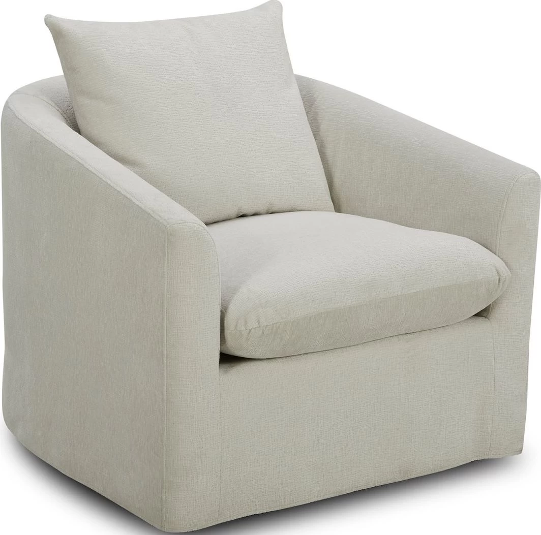 Liberty Saxton Ivory Swivel Accent Chair 1 Liberty Saxton Ivory Swivel Accent Chair