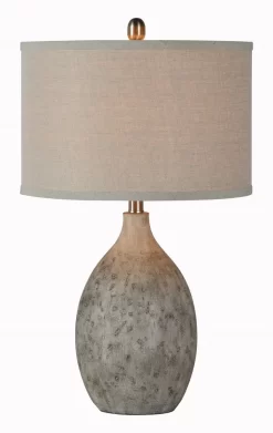 Forty West Bruno Gray Table Lamp
