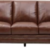 Leather Italia™ Georgetowne Butler Brown Sofa