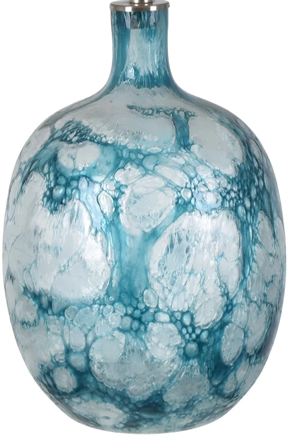 Crestview Collection Talulah Blue Sea Glass Table Lamp 2 Crestview Collection Talulah Blue Sea Glass Table Lamp - Image 2