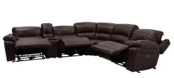 Man Wah Brown 6 Piece Power Reclining Leather Sectional -Furniture comprehensive store b4e094df 070f 4a76 a150 15e926df0457 scaled