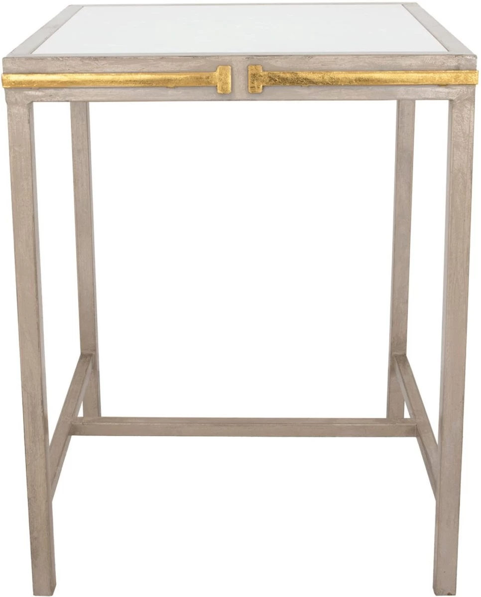 Zeugma Imports Champagne/Gold Leaf Side Table 1 Zeugma Imports Champagne/Gold Leaf Side Table