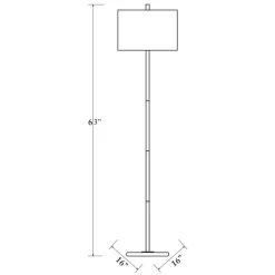 Surya Becker Silver Floor Lamp -Furniture comprehensive store b844df0c e610 444d 94a5 b8ecadebb59d