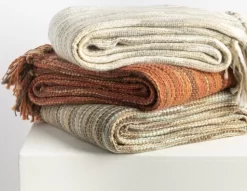 Surya Teegan Rust 55"x78" Throw Blanket 6 Surya Teegan Rust 55"x78" Throw Blanket -Furniture comprehensive store b86bb3ff 184a 46de b7b7 700b6730862f