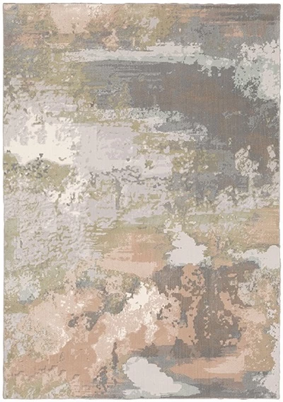 Oriental Weavers™ Capistrano Gray/Orange 5'x8' Rug 1 Oriental Weavers™ Capistrano Gray/Orange 5'x8' Rug