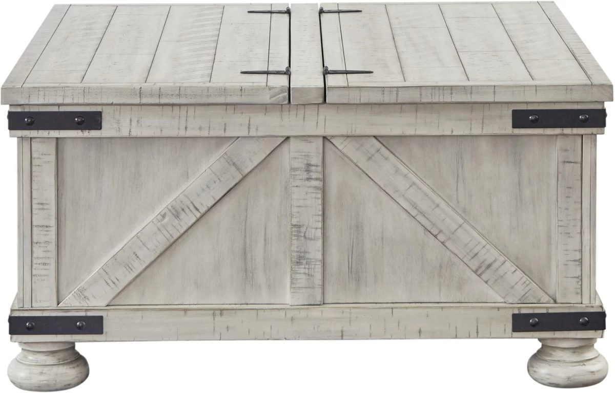 Signature Design By Ashley® Carynhurst Whitewash Coffee Table 2 Signature Design By Ashley® Carynhurst Whitewash Coffee Table - Image 2