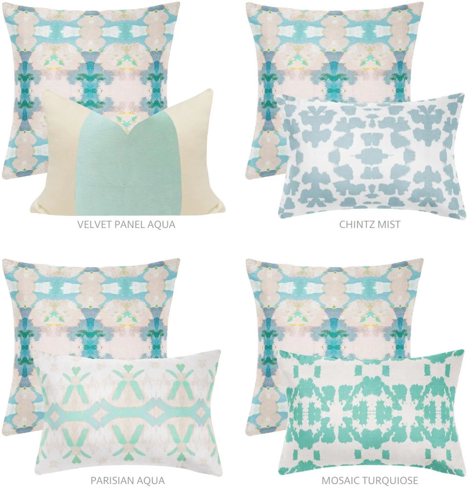 Laura Park Designs Blue Lagoon 22 X 22 Pillow 5 Laura Park Designs Blue Lagoon 22 X 22 Pillow - Image 5
