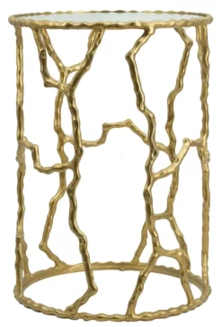 A & B Home Gold Accent Table