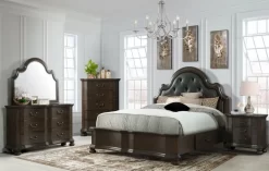 Elements International Avery Brown Mirror -Furniture comprehensive store bbf49ef0 8f43 4096 9567 055729668d8d