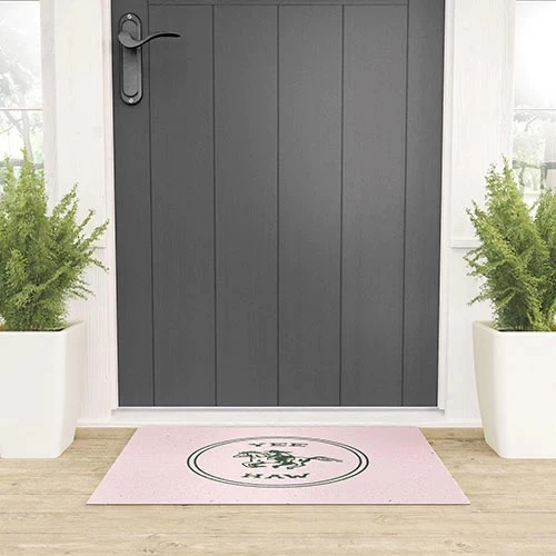 Deny Designs YEE HAW Pink Welcome Mat 2 Deny Designs YEE HAW Pink Welcome Mat - Image 2