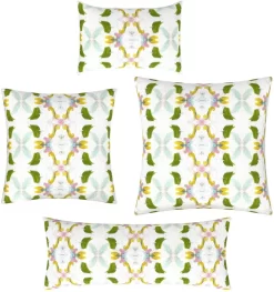 Laura Park Designs Dogwood Green/White 14" X 36" Pillow -Furniture comprehensive store bd2787c4 4d72 4db8 80a3 02c3651f93ad