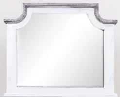 Vintage Furniture Charleston Nero White/Granite Mirror