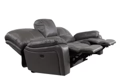 Man Wah Gray Leather Power Reclining Sofa -Furniture comprehensive store be9edc07 abdb 469c 9c35 850eb56572d0
