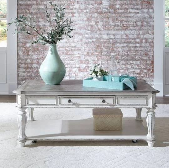 Liberty Magnolia Two-tone Manor Cocktail Table 7 Liberty Magnolia Two-tone Manor Cocktail Table - Image 7