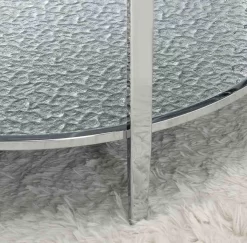 Steve Silver Co. Frostine Crome/Gray Cocktail Table 7 Steve Silver Co. Frostine Crome/Gray Cocktail Table -Furniture comprehensive store bf7a0692 76e8 475e a612 e483182947dc