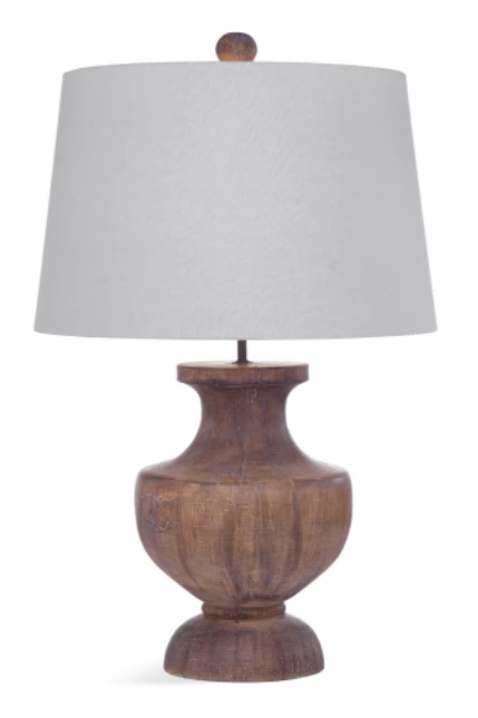 Bassett Mirror Stella Distressed Brown/White Table Lamp 1 Bassett Mirror Stella Distressed Brown/White Table Lamp