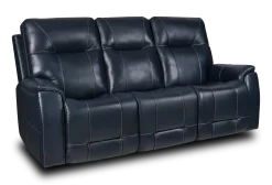 Moto Motion Kingston Ocean Leather Power Reclining Sofa