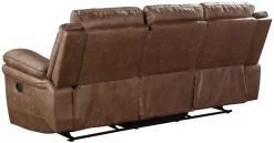 New Classic® Home Furnishings Ryland Brown Sofa With Dual Recliner -Furniture comprehensive store c233d621 bf74 48bf 9136 e8883ba3ef35