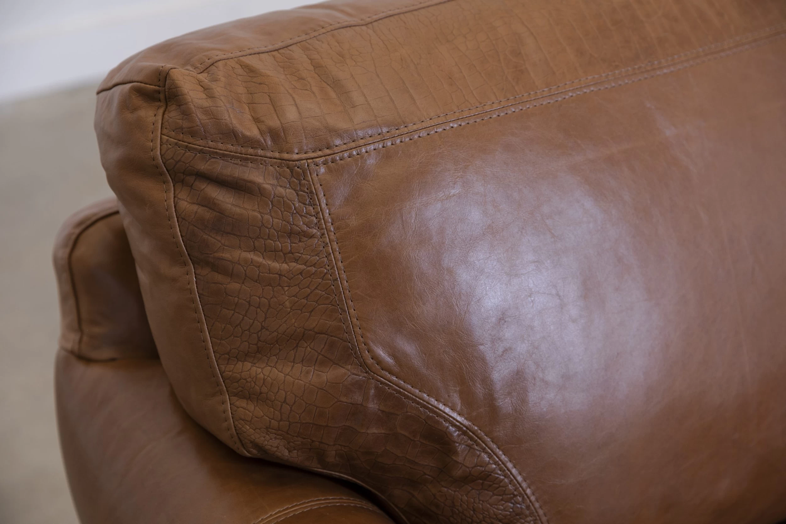 USA Premium Leather Furniture 4950 Saddle Glove All Leather Chair 2 USA Premium Leather Furniture 4950 Saddle Glove All Leather Chair - Image 2