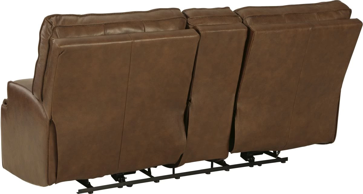 Signature Design By Ashley® Francesca Auburn Power Reclining Loveseat With Console 4 Signature Design By Ashley® Francesca Auburn Power Reclining Loveseat With Console - Image 4