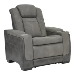 Signature Design By Ashley® Next-Gen DuraPella Slate 39" Power Recliner