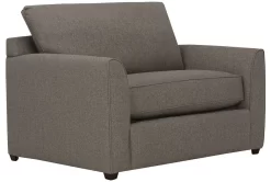 Kevin Charles Fine Upholstery® Asheville Hailey Brown Twin Sleeper Sofa