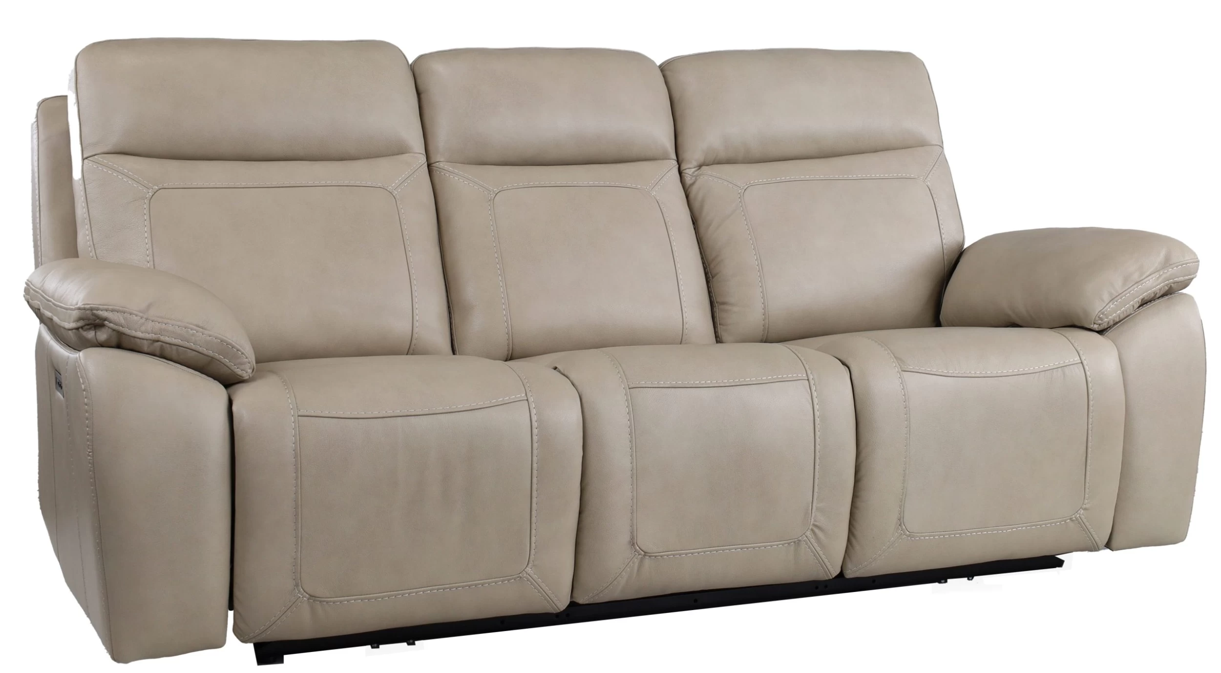 Man Wah Ivory Leather Power Zero Gravity Reclining Sofa 1 Man Wah Ivory Leather Power Zero Gravity Reclining Sofa