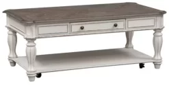 Liberty Magnolia Two-tone Manor Cocktail Table