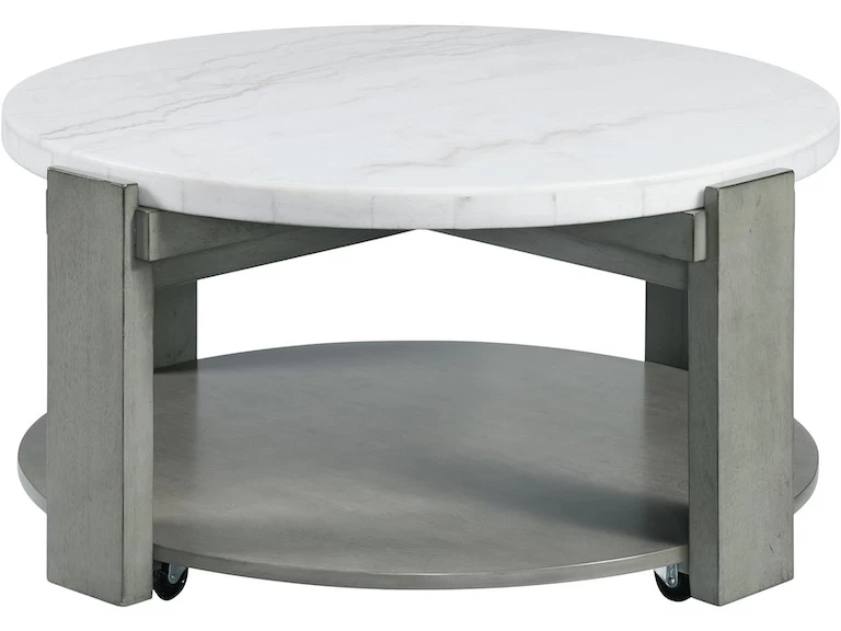 Elements International Rosamel Gray/Marble Coffee Table 2 Elements International Rosamel Gray/Marble Coffee Table - Image 2