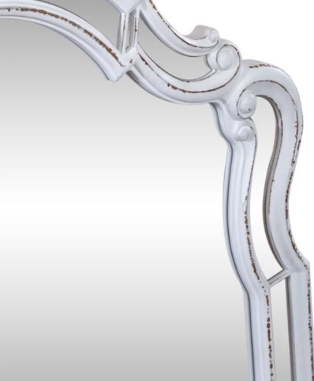 Liberty Magnolia Manor Antique White Scalloped Mirror 5 Liberty Magnolia Manor Antique White Scalloped Mirror - Image 5