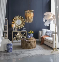 A & B Home Gold Metal Mirror 11 A & B Home Gold Metal Mirror -Furniture comprehensive store cdf44ad6 a852 474a 84f4 8a7ab497d239