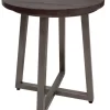 International Furniture Direct Choiba Brown End Table