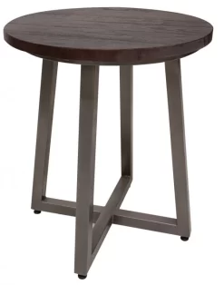 International Furniture Direct Choiba Brown End Table