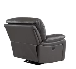 Man Wah Gray Leather Power Recliner -Furniture comprehensive store cef04d6b 59da 491b 9b27 d4275c33b3a9