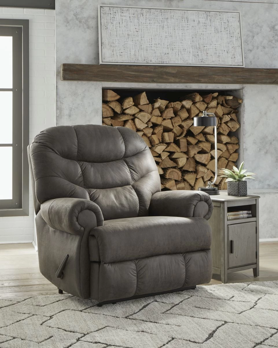 Signature Design By Ashley® Camera Time Gunmetal Manual Recliner 7 Signature Design By Ashley® Camera Time Gunmetal Manual Recliner - Image 7
