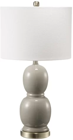 A & B Home Almond Ceramic Table Lamp