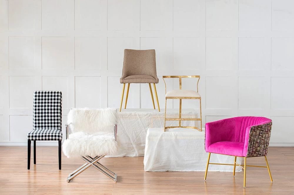 A & B Home Cavendish Gold/White Accent Chair 4 A & B Home Cavendish Gold/White Accent Chair - Image 4